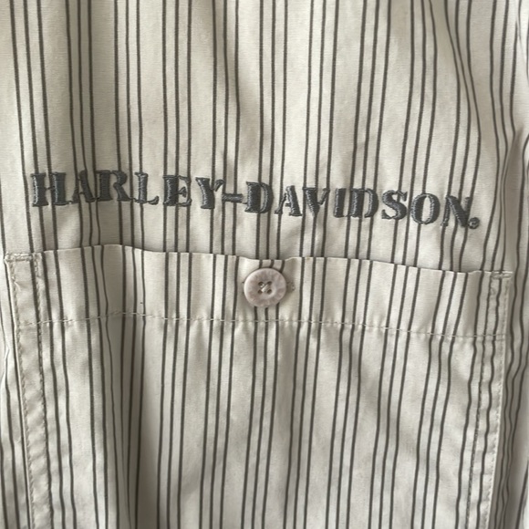 Harley Davidson Mens button up striped Willie G shirt sz XL - Picture 2 of 6
